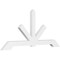 Ekena Millwork Vanguard Architectural Grade PVC Gable Bracket, 108"W x 49 1/2"H x 4"D x 6"F, 11/12 Pitch GBP108X50X0406VAN00 - alternate 1